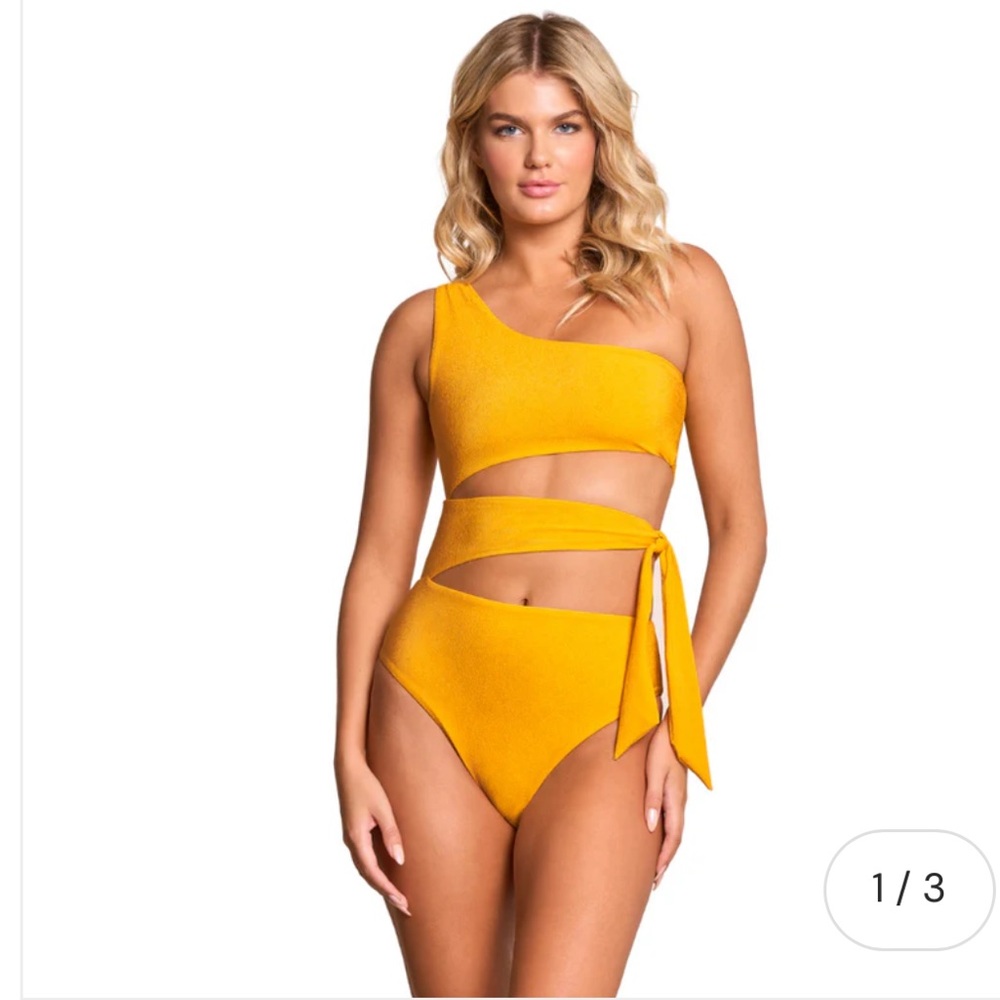 Maaji Stunning Reversible One Piece Yellow